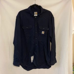 Fireproof carhartt long sleeve button down
